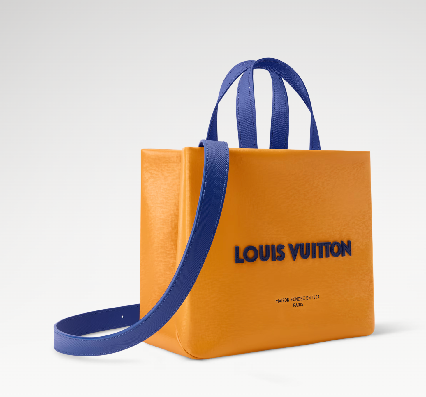 Louis Vuitton x Nigo Mini Shopper Tote Saffron Yellow, mini sac cabas Louis Vuitton jaune safran issu de la collaboration avec Nigo.
