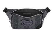 Louis Vuitton x Nigo Modular Sling Bag Monogram Stripes Eclipse, sac bandoulière Louis Vuitton noir et gris en Monogram Eclipse avec détails Stripes signé Nigo.