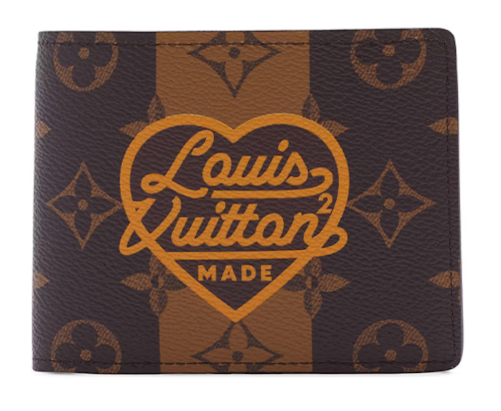 Louis Vuitton x Nigo Multiple Wallet Monogram Stripes Brown Portefeuille Coeur 