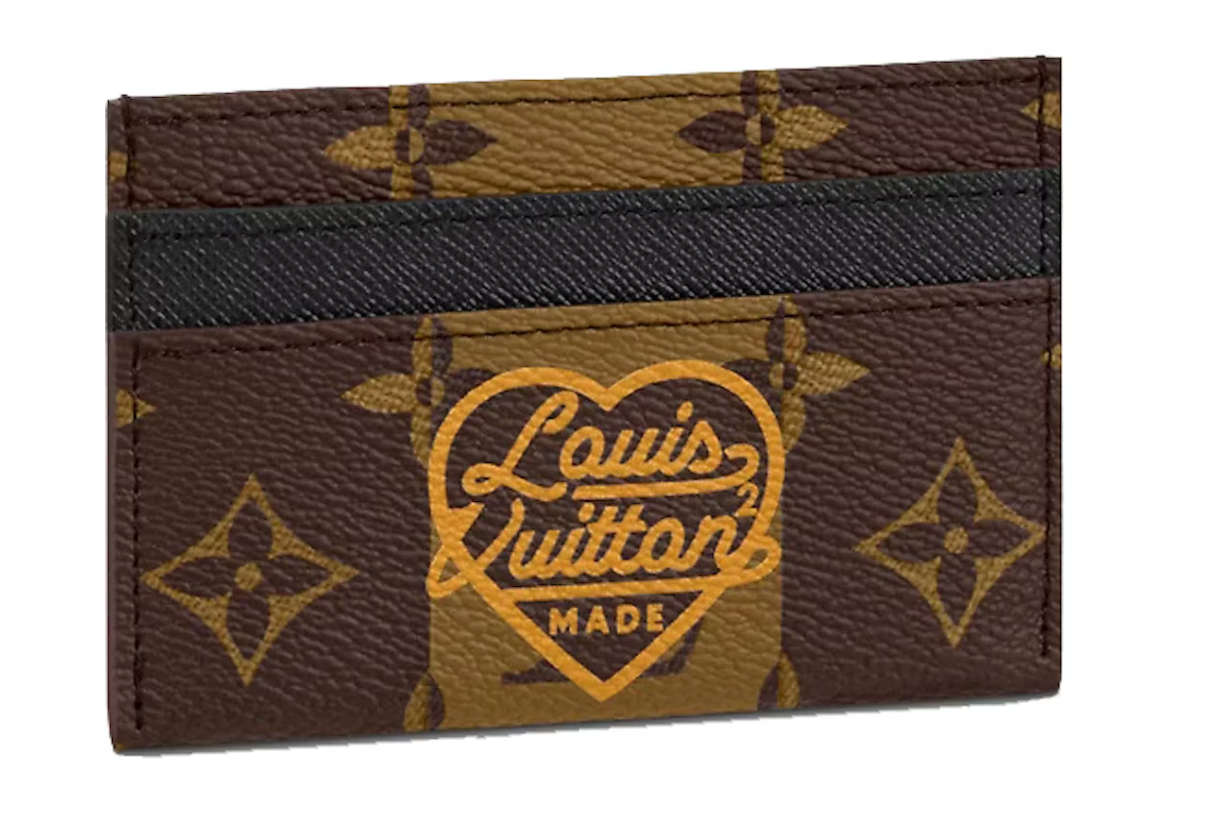 Louis Vuitton x Nigo Porte-cartes double Monogram Stripes Marron