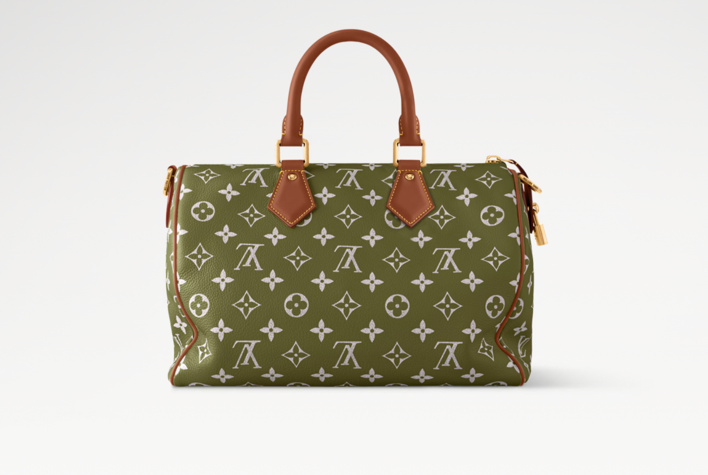 Louis Vuitton x Nigo Speedy P9 Bandoulière 30 Green Sencha, sac Louis Vuitton en cuir Monogram vert embossé avec poignées Toron, bandoulière ajustable et collaboration Nigo.
