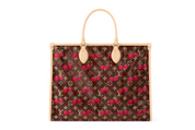 Louis Vuitton x Takashi Murakami Cherry OnTheGo, bordeaux, détaille rouge, vue de dos