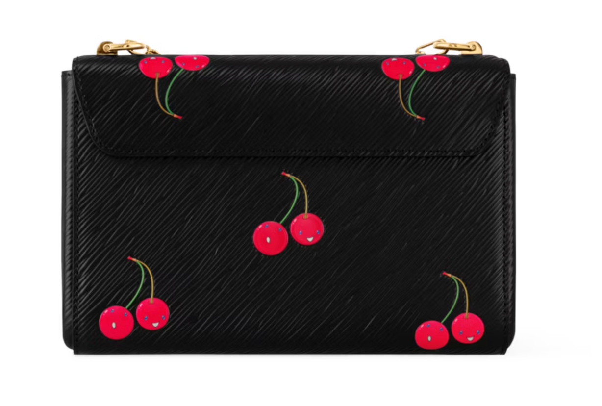 Louis Vuitton x Takashi Murakami Cherry Twist, noir, monogramme LV, vue de dos