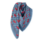 Louis Vuitton x Takashi Murakami Denim Cherry Shawl