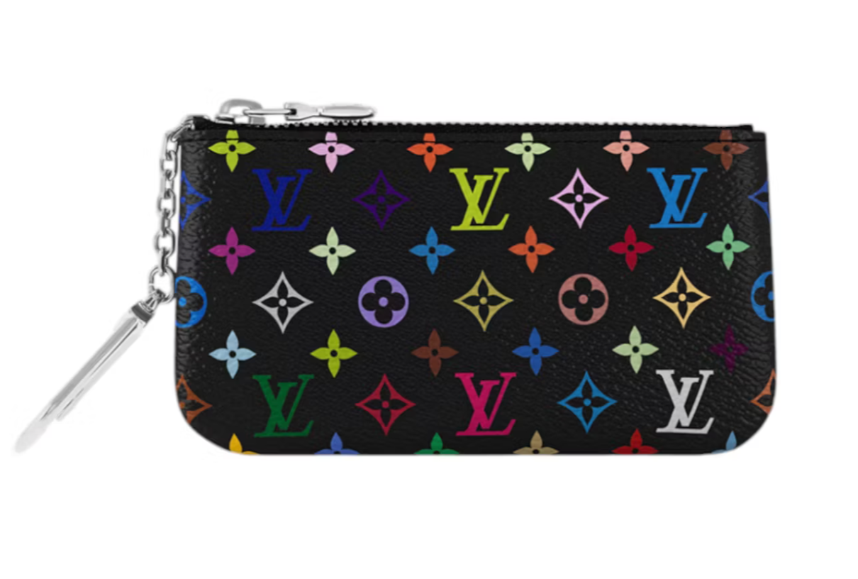 Louis Vuitton x Takashi Murakami Key Pouch Porte-clés Noir Multicolore