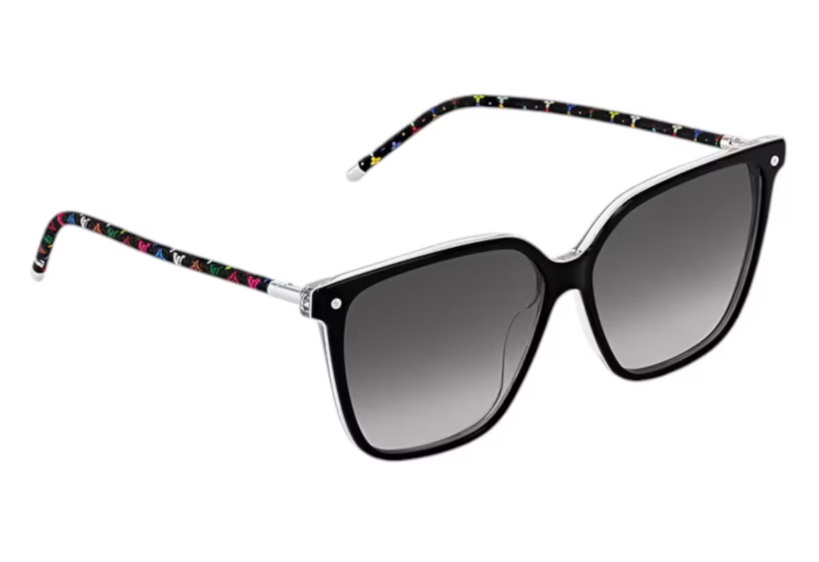 Louis Vuitton x Takashi Murakami LV First Monogram Multicolor Lunettes de soleil carrées Noir