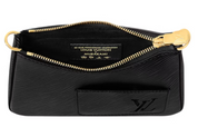 Louis Vuitton x Takashi Murakami Marellini zip or intérieur noir Murakami