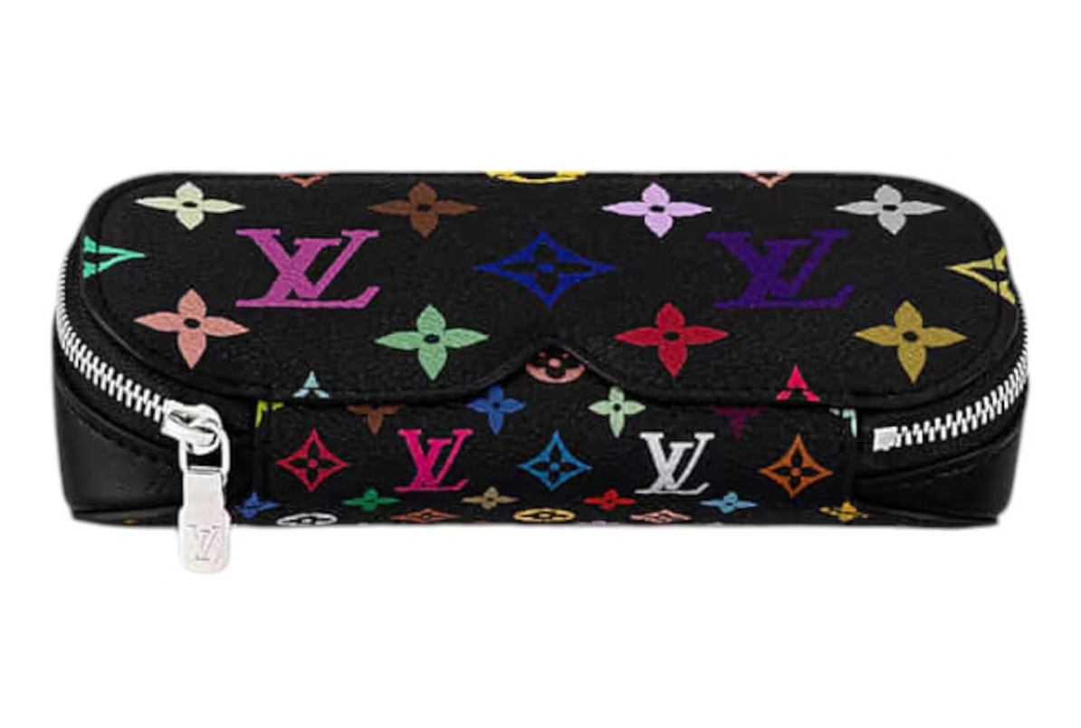 Louis Vuitton x Takashi Murakami Monogram Multicolor Sunglass Pouch Noir Multicolored