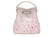 Louis Vuitton x Takashi Murakami NeoNoe BB Pearl Rose et blanc , détaille dorée
