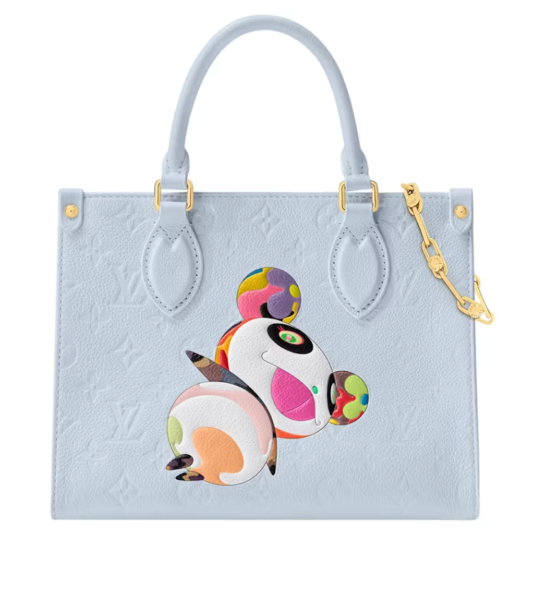 Louis Vuitton x Takashi Murakami OnTheGo PM Chain PM Chain Washed Blue panda multicolor or chaine