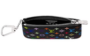 Louis Vuitton x Takashi Murakami Porte-clés Noir Multicolore zip argent 