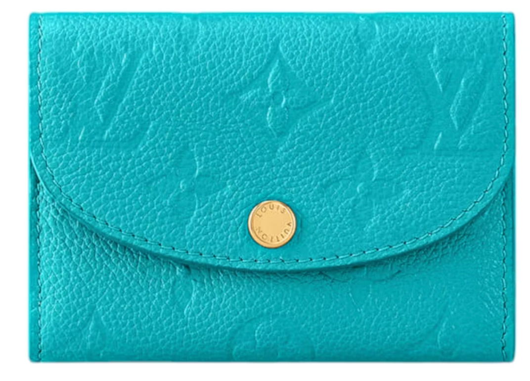 Louis Vuitton x Takashi Murakami Porte-monnaie Rosalie Kabira Bleu lv bleu or logo icône