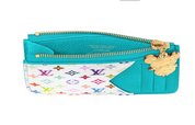 Louis Vuitton x Takashi Murakami Romy Card Holder Kabira Bleu/Blanc Multicolore zip or bleu blanc panda fleurs