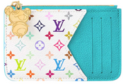 Louis Vuitton x Takashi Murakami Romy Card Holder Kabira Bleu/Blanc Multicolore zip or bleu blanc panda fleurs