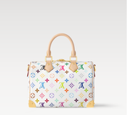 Louis Vuitton x Takashi Murakami Speedy Bandouliere 25 Blanc Multicolore