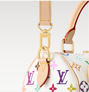 Louis Vuitton x Takashi Murakami Speedy Bandouliere 25 Blanc Multicolore
