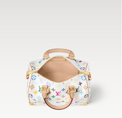 Louis Vuitton x Takashi Murakami Speedy Bandouliere 25 Blanc Multicolore