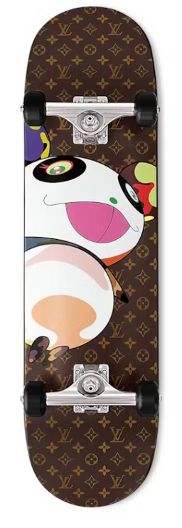 Louis Vuitton x Takashi Murakami Superflat Characters Skateboard Monogram arrière panda multicolors