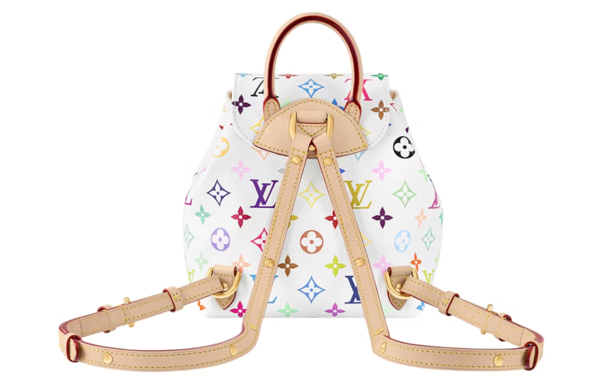 Louis Vuitton x Takashi Murakami Venice Backpack White Multicolored