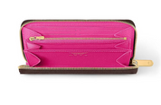 Louis Vuitton x Takashi Murakami Zippy Wallet Monogram en toile Monogram Multicolore avec garnitures en cuir naturel, fermeture zippée intégrale, multiples rangements et finitions métalliques dorées.