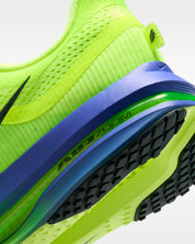 Nike Air Zoom Pegasus Premium Lime Blast Sapphire en mesh technique avec amorti ZoomX ReactX et Air Zoom visible intégrale. zoom arrière de la chaussure