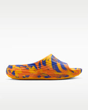 Nike ReactX Rejuven8 Slide SE bleue Lapis et orange Total Orange en mousse ReactX avec design ergonomique et confort premium. vue de profil intérieur