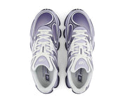 New Balance ABZORB 2000 Boysenberry Smoked Violet avec tige en mesh technique respirant, empiècements synthétiques violets et semelle sculptée avec technologie d'amorti ABZORB vue du dessus. 