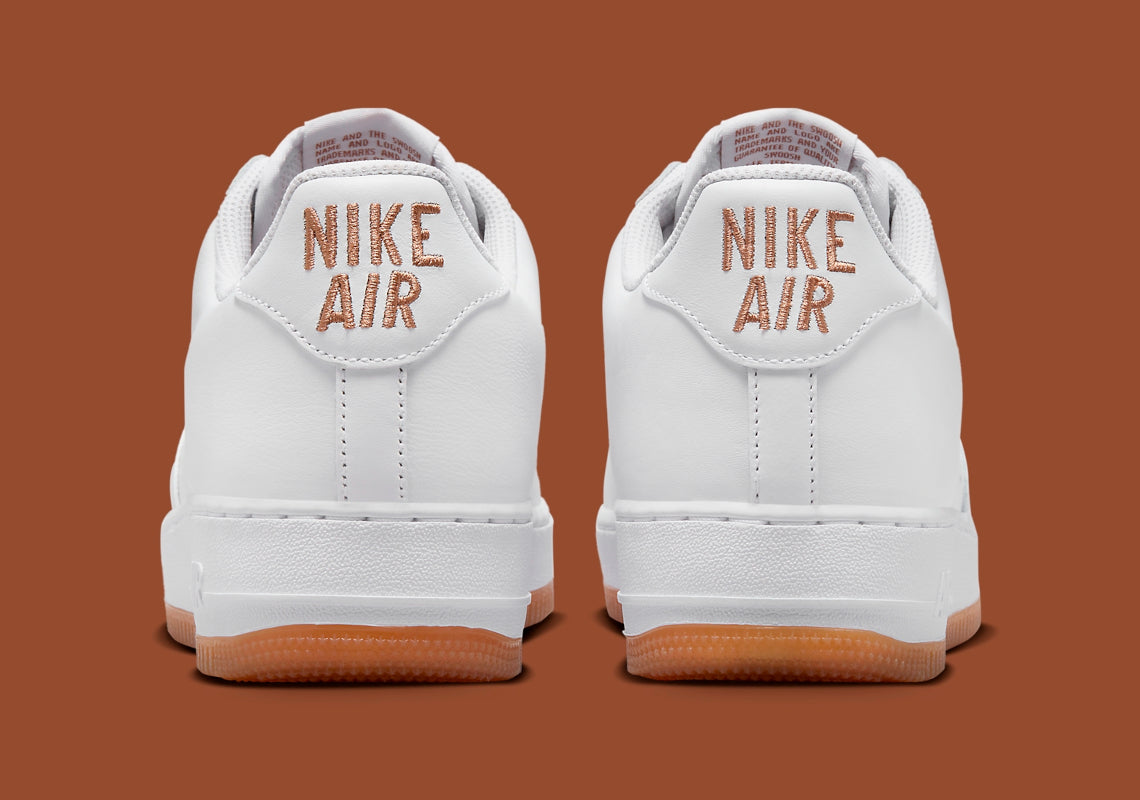 Nike air force gum sole white cheap