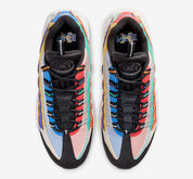 Nike Air Max 95 BHM 2020 multicolore avec panneaux en canvas, ripstop et mesh, shrouds personnalisables et unités Nike Air visibles.