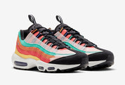 Nike Air Max 95 BHM 2020 multicolore avec panneaux en canvas, ripstop et mesh, shrouds personnalisables et unités Nike Air visibles.