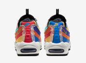 Nike Air Max 95 BHM 2020 multicolore avec panneaux en canvas, ripstop et mesh, shrouds personnalisables et unités Nike Air visibles.