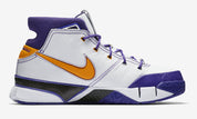 Sneakers Nike Kobe 1 Protro Think 16 Close Out en mesh respirant avec amorti Air Zoom+ premium et design performance.Vue de coté 