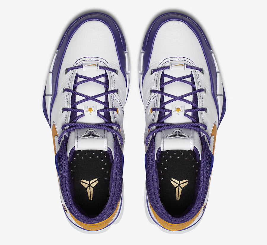 Sneakers Nike Kobe 1 Protro Think 16 Close Out en mesh respirant avec amorti Air Zoom+ premium et design performance.Vue de haut 