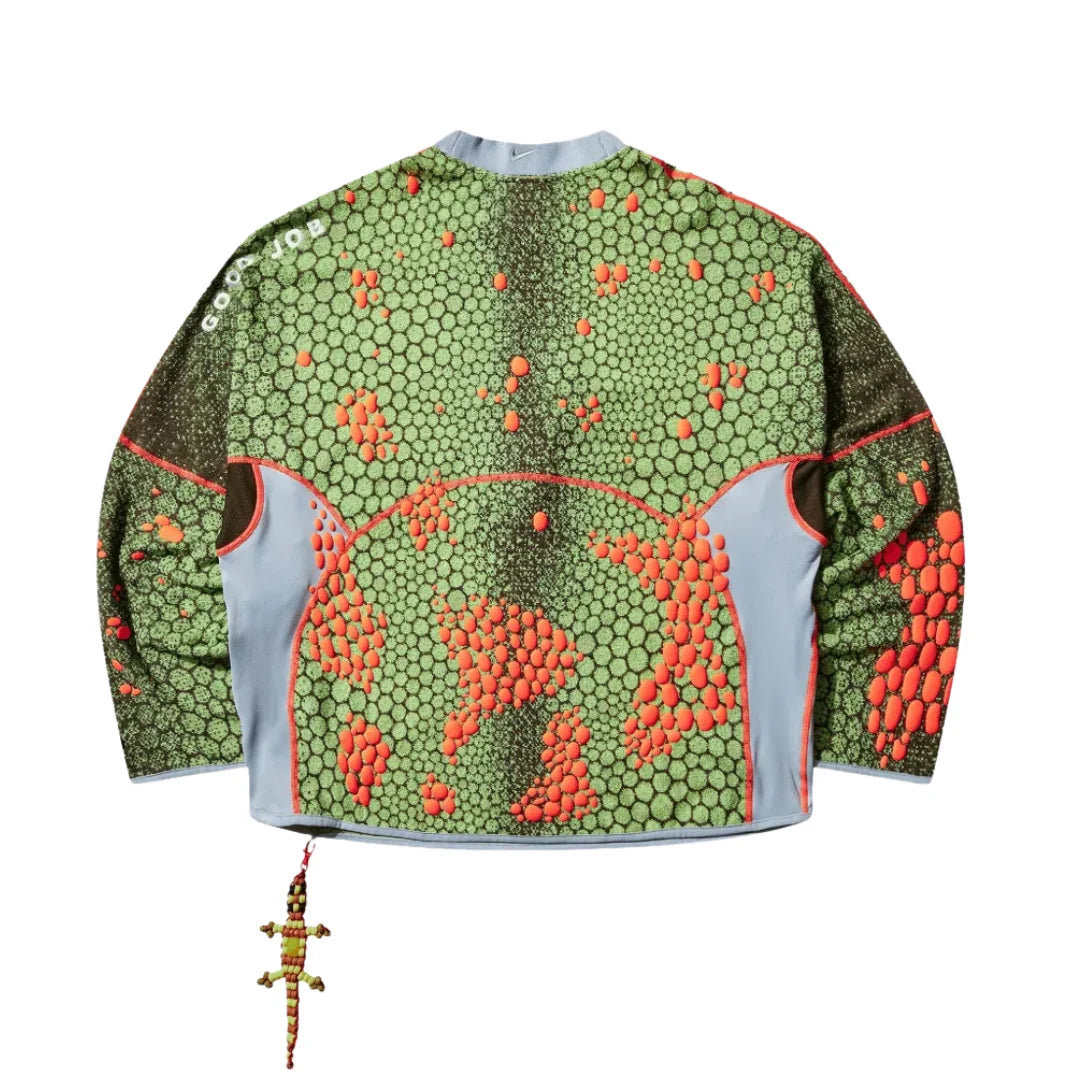 S Crewneck Multicolor, sweatshirt à manches longues multicolore avec graphismes abstraits et branding Nike ACG x CPFM.