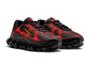 Nike Air Liquid Max Bright Crimson Fire Red en mesh rouge avec unité Air visible intégrale et silhouette moderne inspirée de la performance.