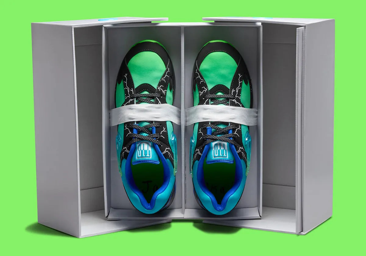 Nike Air Max 180 Doernbecher Ja’Kai orage blanc noir bleu vert dégradé 