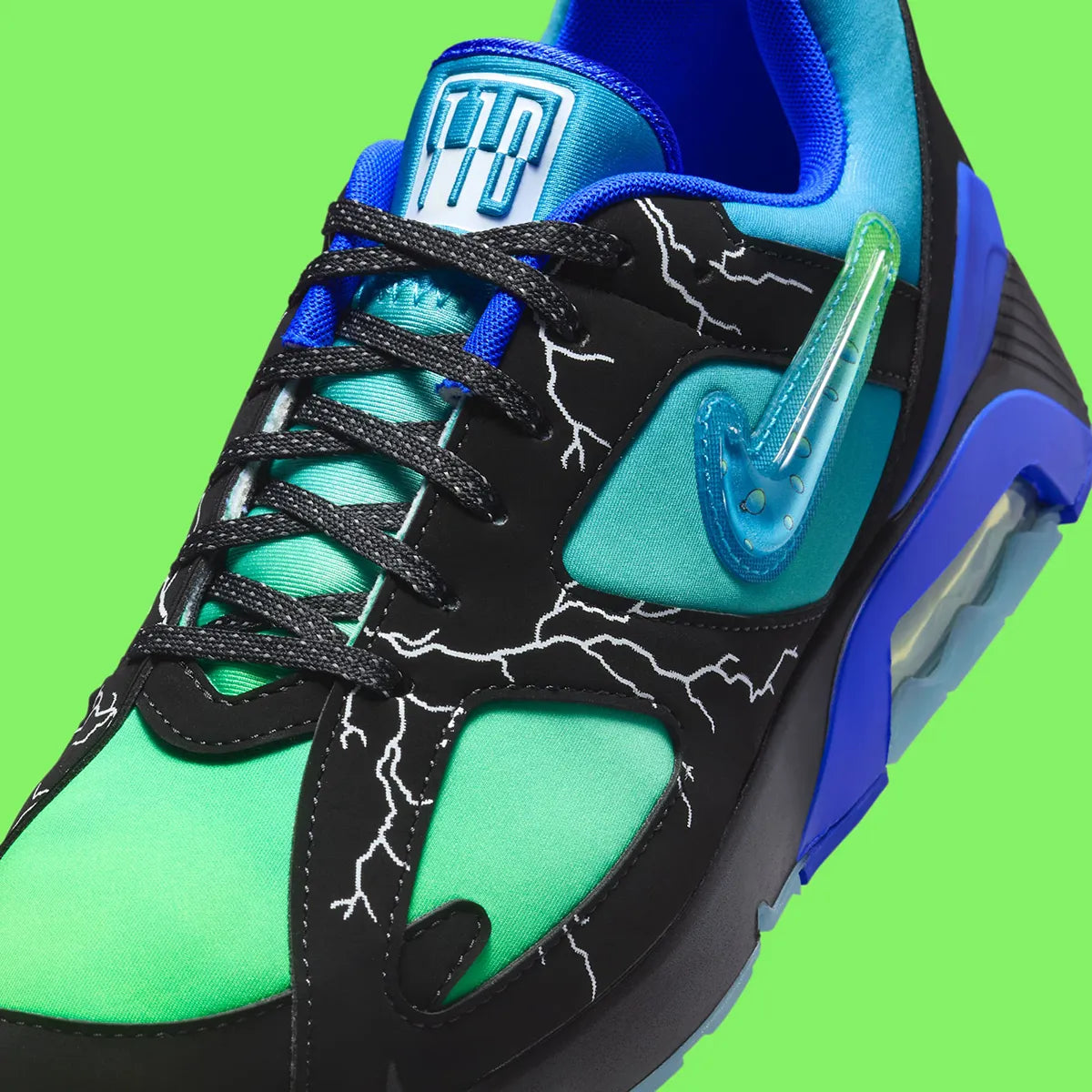 Nike Air Max 180 Doernbecher Ja’Kai orage blanc noir bleu vert dégradé 