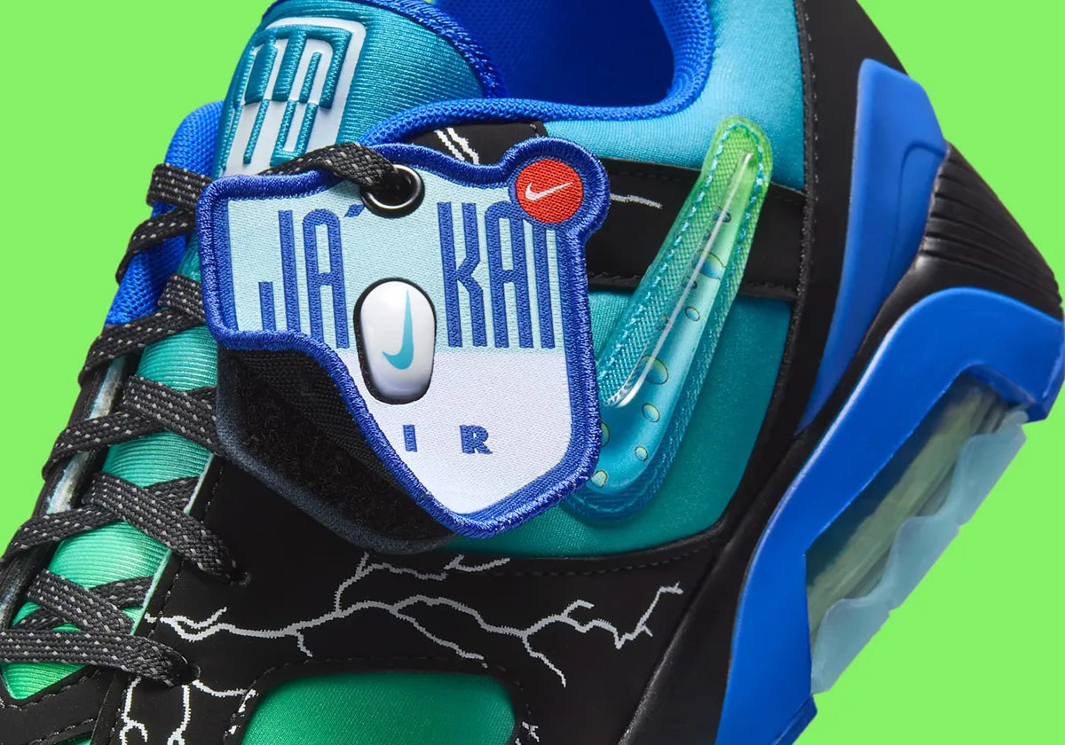 Nike Air Max 180 Doernbecher Ja’Kai orage blanc noir bleu vert dégradé 