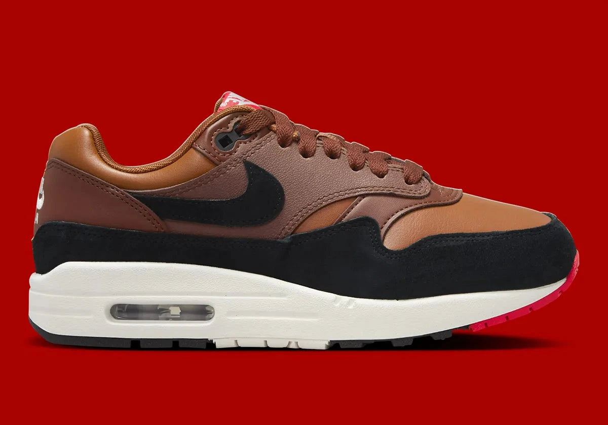 Nike Air Max 1 '87 Cacao Wow Chocolat marron cuir noir 
