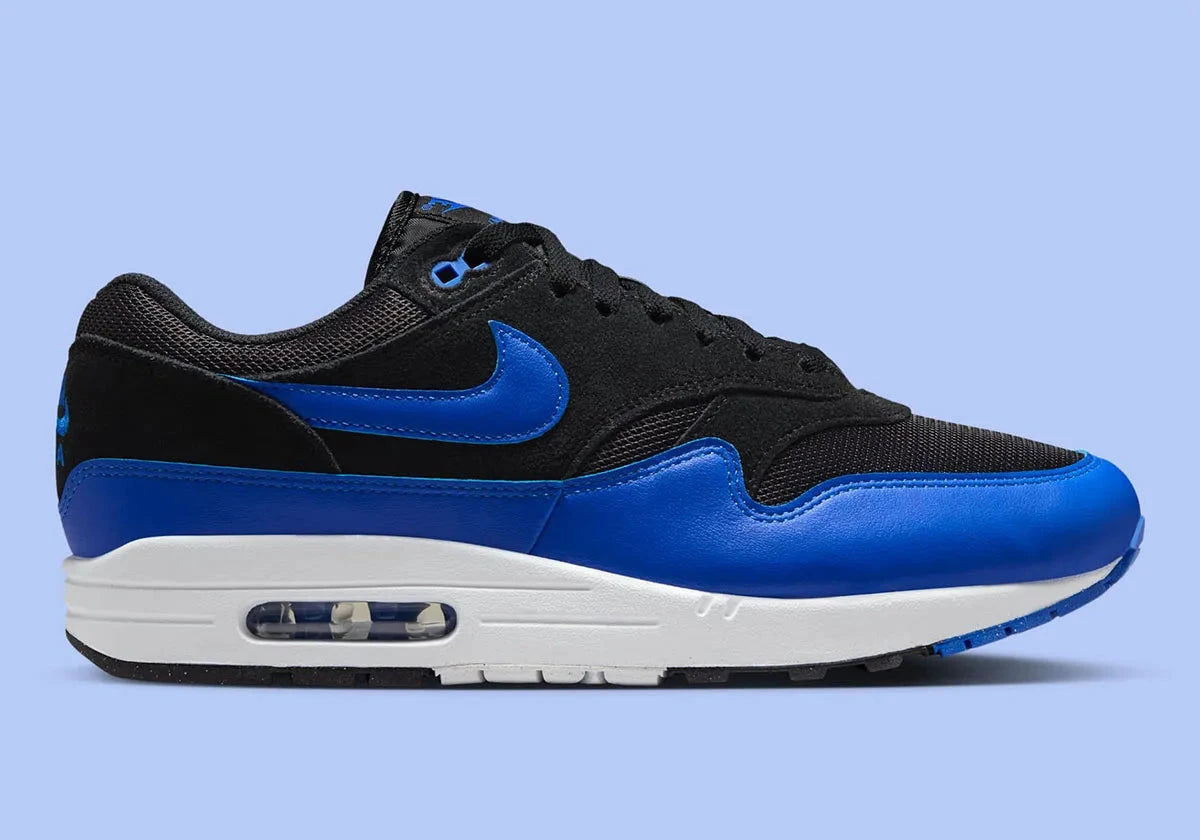 Nike Air Max 1 Essential Black Hyper Royal noir bleu blanc 