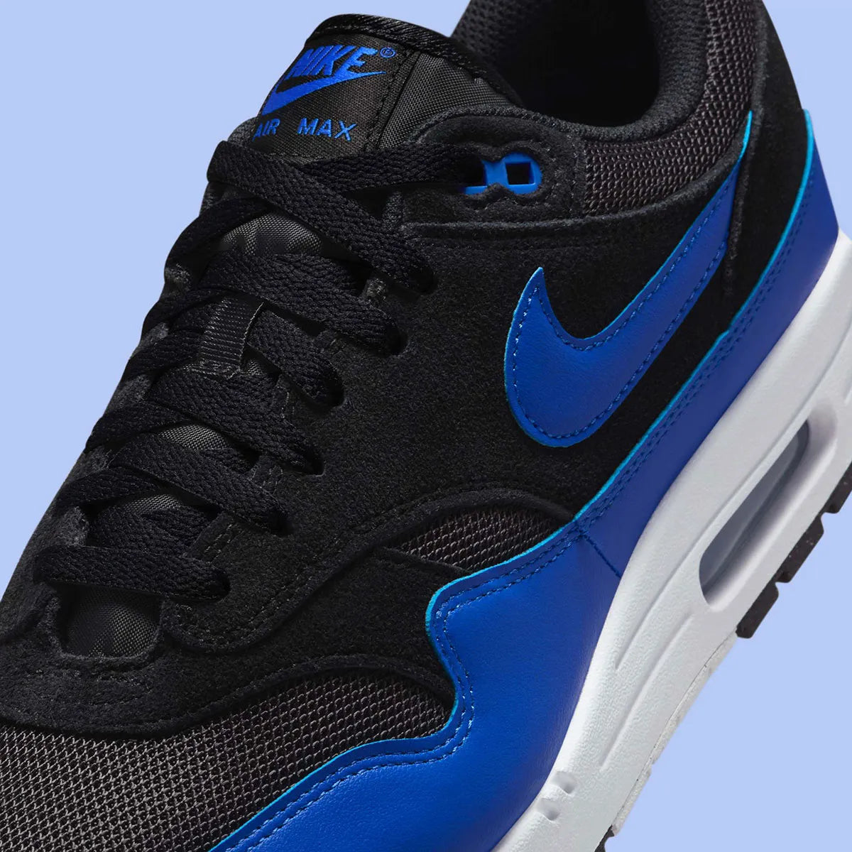 Nike Air Max 1 Essential Black Hyper Royal noir bleu blanc 