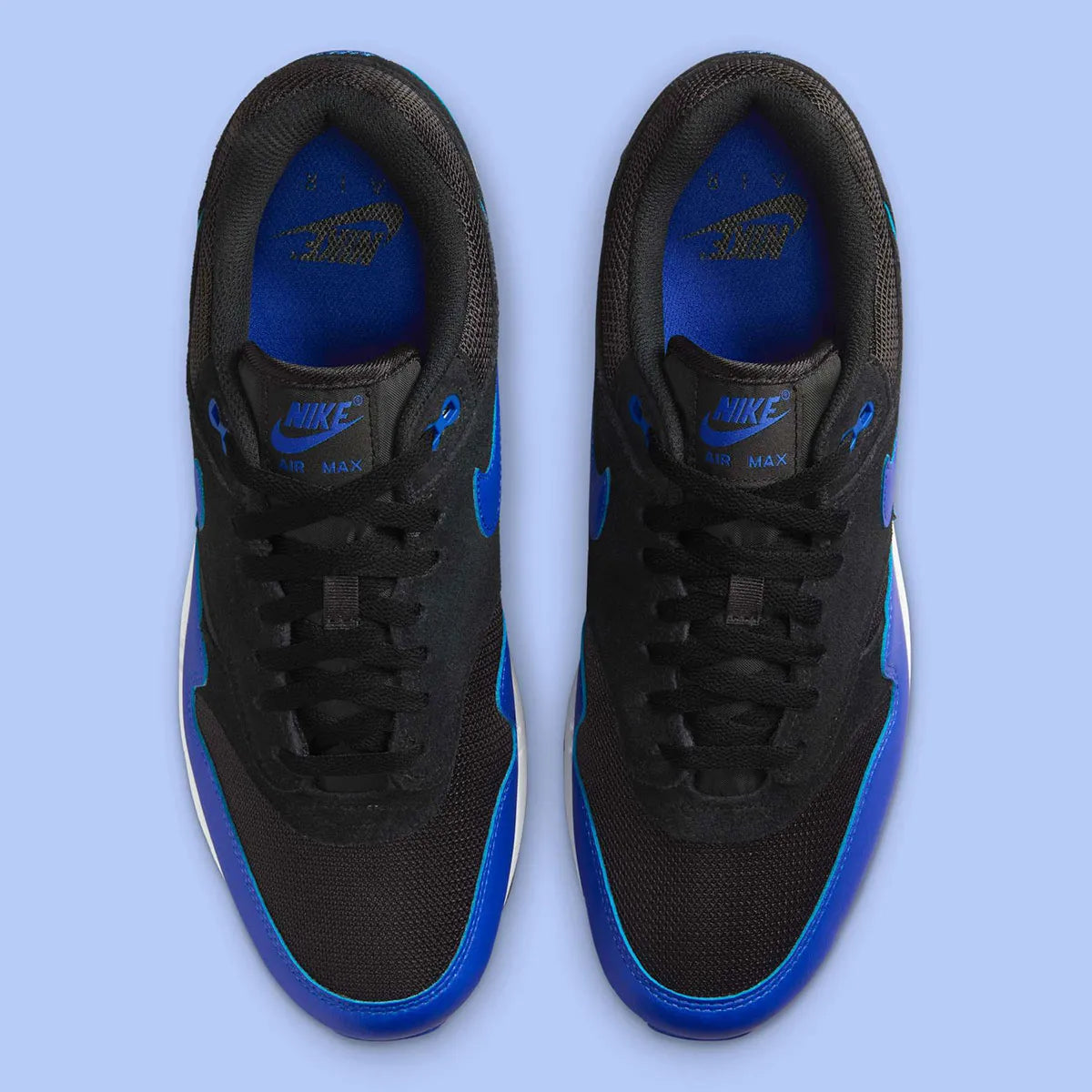 Nike Air Max 1 Essential Black Hyper Royal noir bleu blanc 