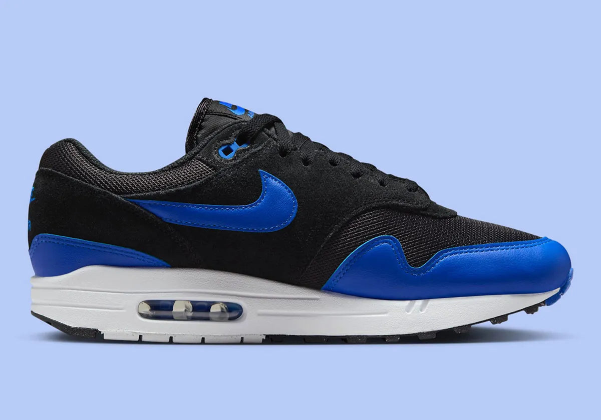 Nike Air Max 1 Essential Black Hyper Royal noir bleu blanc 