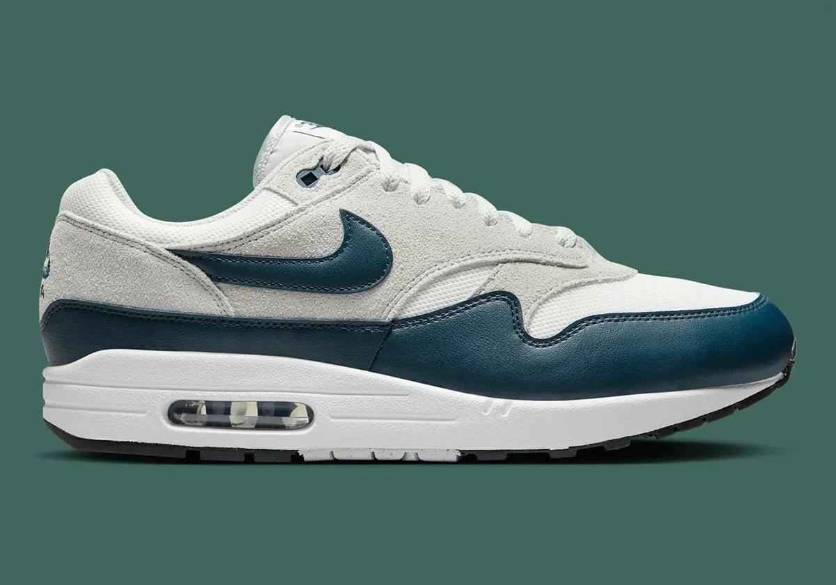 Nike Air Max 1 Essential Summit White Armory Navy bleu vert blanc 