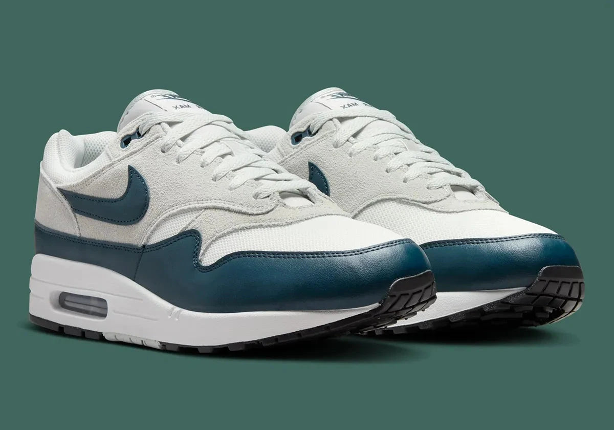 Nike Air Max 1 Essential Summit White Armory Navy bleu vert blanc 