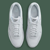Chaussure de ville Nike Air Max 1 Vapor Green, blanc , gris , semelle confortable , vue de haut