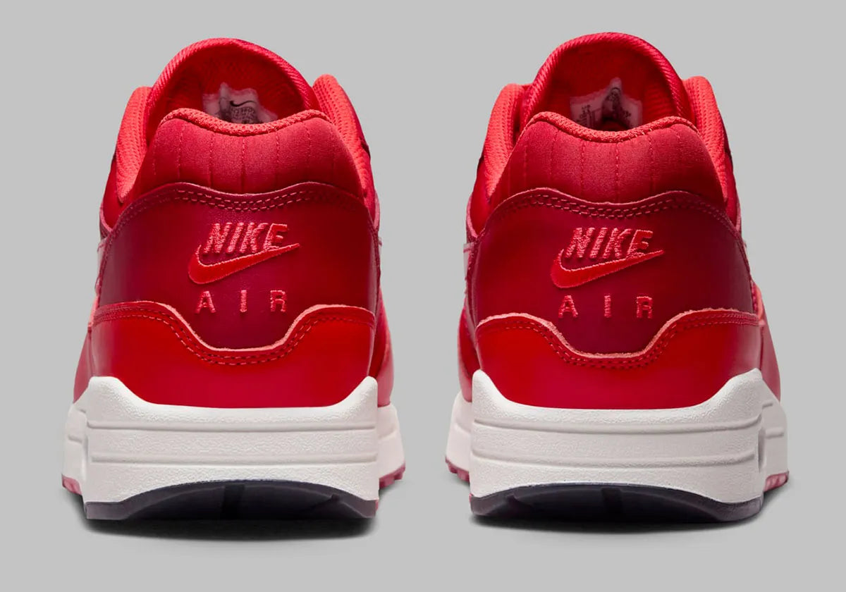 Nike Air Max 1 Gym Red Crimson rouge blanc vernis 
