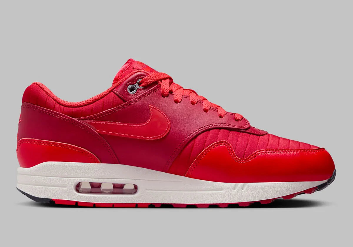 NNike Air Max 1 Gym Red Crimson rouge blanc vernis 