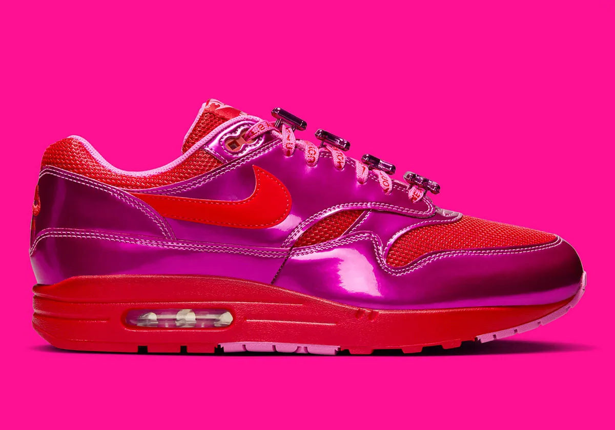 Nike Air Max 1 PRM Valentine's Day Playful Pink vernis rose rouge violet 