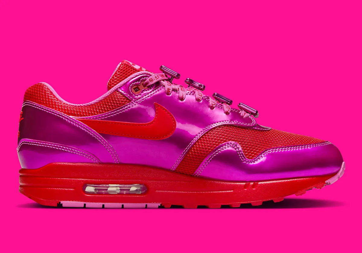 Nike Air Max 1 PRM Valentine's Day Playful Pink vernis rose rouge violet 